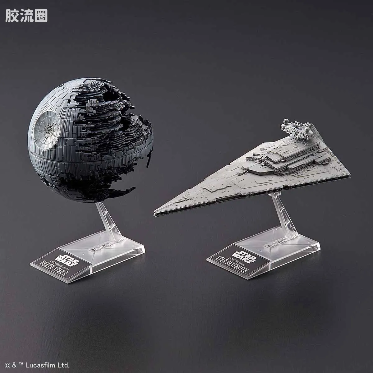 万代 星球大战系列拼装模型 Vehicle Model系列 1/2,700,000 死星II & 1/14,500 歼星舰 - 图片