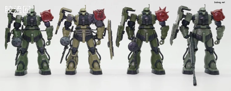 HGUC 网络限定版 扎古Ⅱ F型 查布斯机&凯尔机+无识别型扎古Ⅱ 索拉里机 再现配件套装 (复仇的安魂曲) - 图片