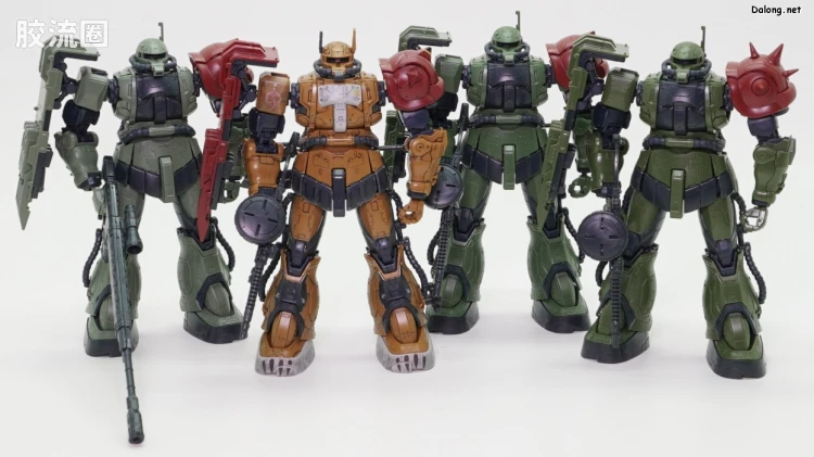 HGUC 网络限定版 扎古Ⅱ F型 查布斯机&凯尔机+无识别型扎古Ⅱ 索拉里机 再现配件套装 (复仇的安魂曲) - 图片