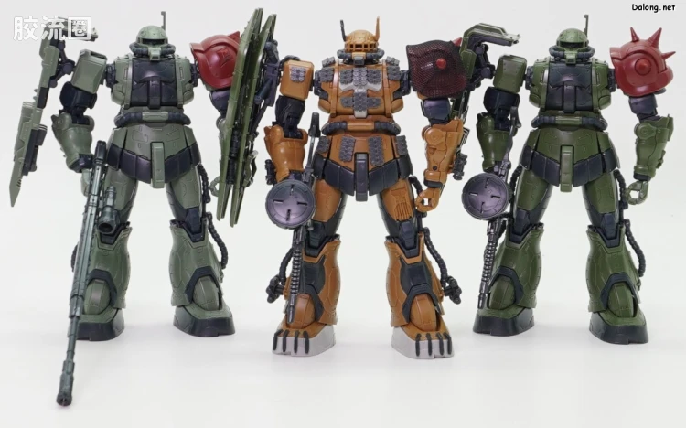 HGUC 网络限定版 扎古Ⅱ F型 查布斯机&凯尔机+无识别型扎古Ⅱ 索拉里机 再现配件套装 (复仇的安魂曲) - 图片