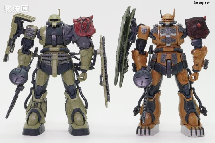 HGUC 网络限定版 扎古Ⅱ F型 查布斯机&凯尔机+无识别型扎古Ⅱ 索拉里机 再现配件套装 (复仇的安魂曲) - 图片