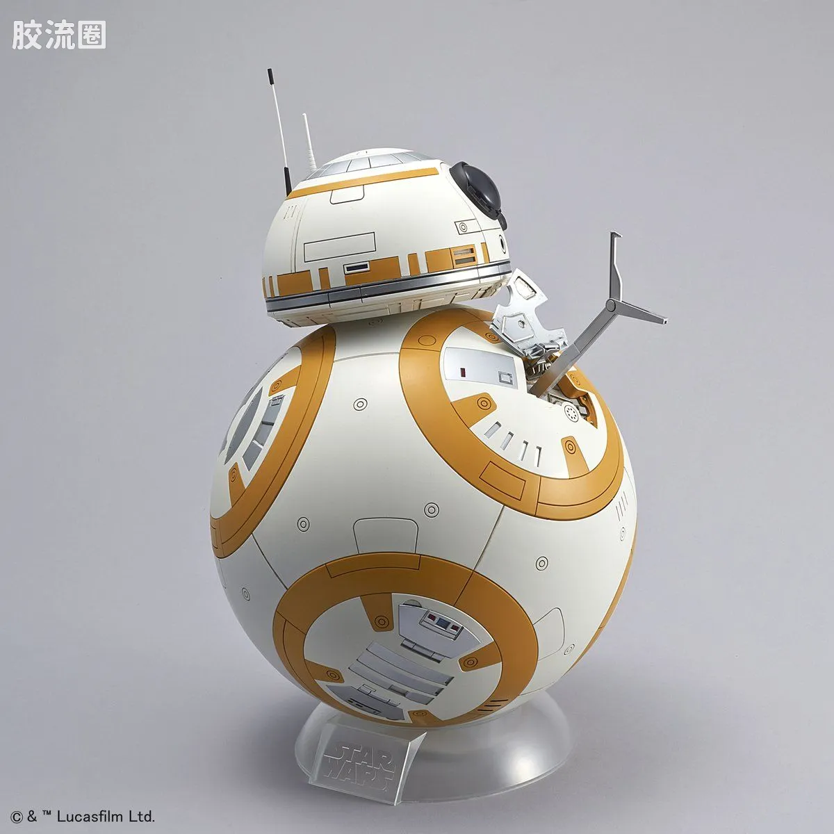 万代 星球大战系列拼装模型 机器人系列 1/2 BB-8 - 图片