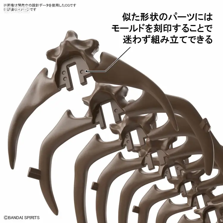 万代综合拼装模型系列 Imaginary Skeleton系列 三角龙 - 图片
