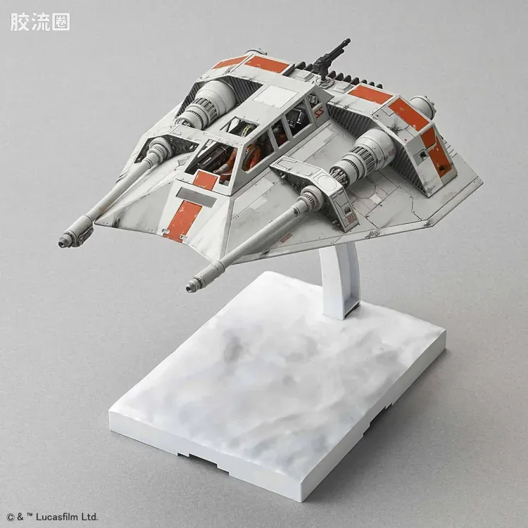 万代 星球大战系列拼装模型 载具系列 1/48 & 1/144 雪地飞车套装 - 图片