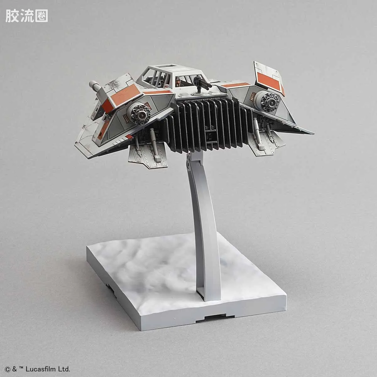 万代 星球大战系列拼装模型 载具系列 1/48 & 1/144 雪地飞车套装 - 图片