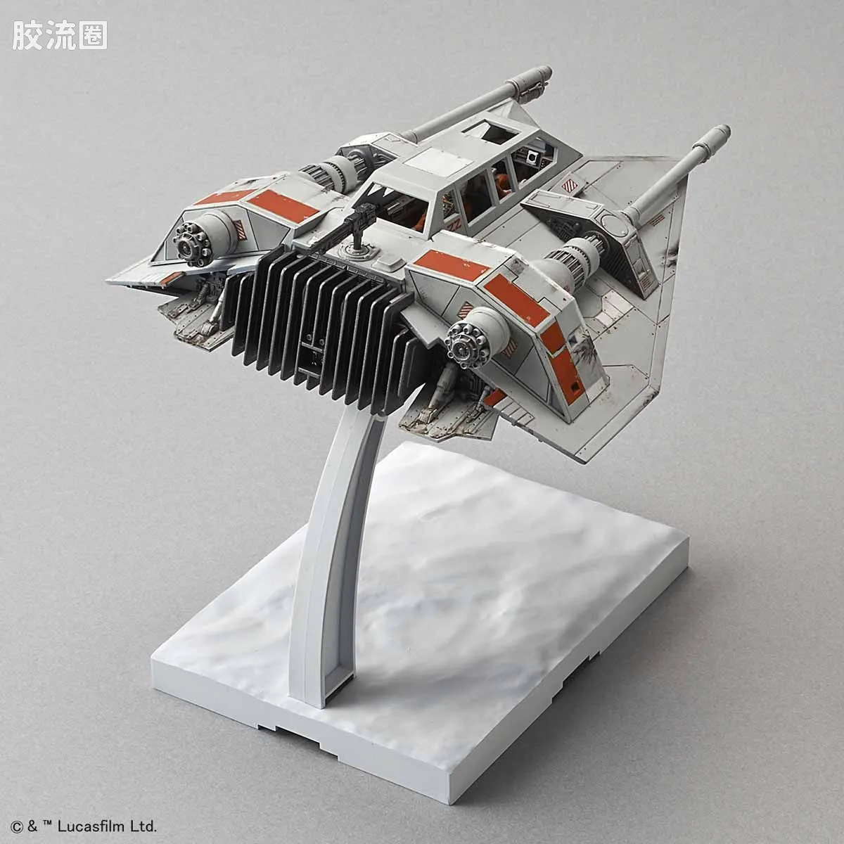 万代 星球大战系列拼装模型 载具系列 1/48 & 1/144 雪地飞车套装 - 图片