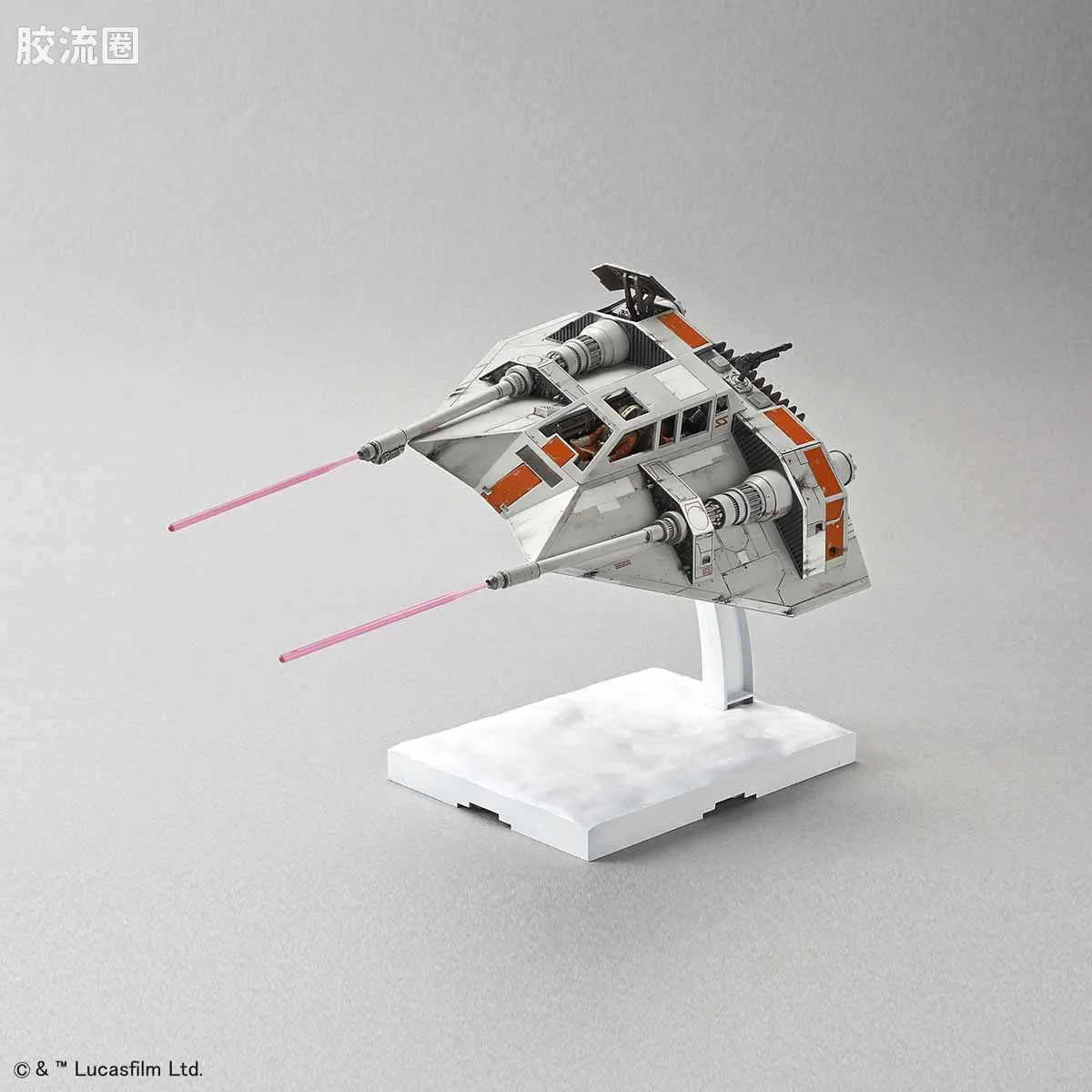 万代 星球大战系列拼装模型 载具系列 1/48 & 1/144 雪地飞车套装 - 图片