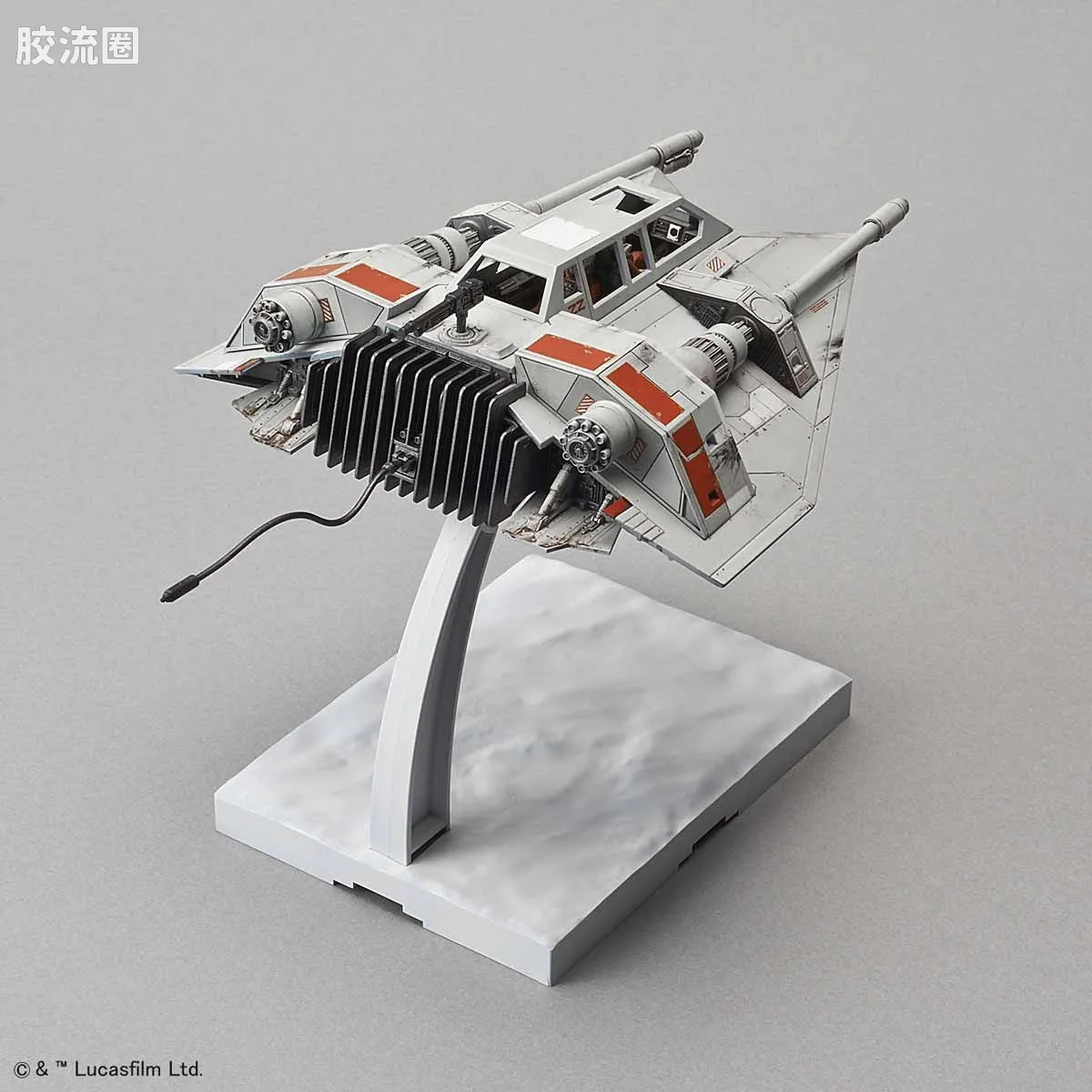 万代 星球大战系列拼装模型 载具系列 1/48 & 1/144 雪地飞车套装 - 图片
