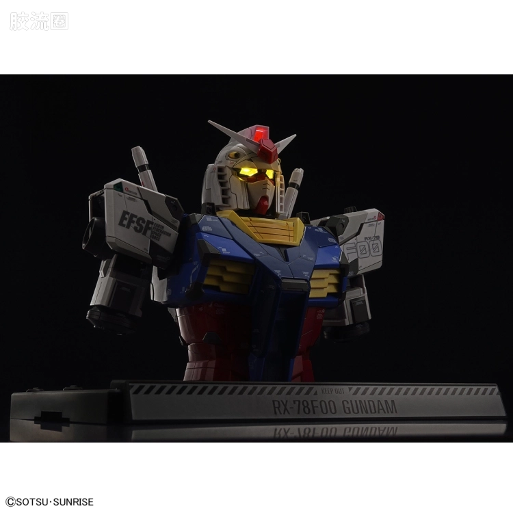 横滨高达工厂系列 1/48 RX-78F00 高达 拼装胸像 - 图片