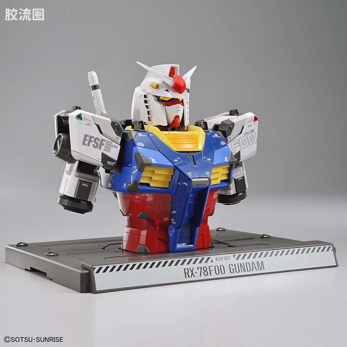 横滨高达工厂系列 1/48 RX-78F00 高达 拼装胸像 - 图片