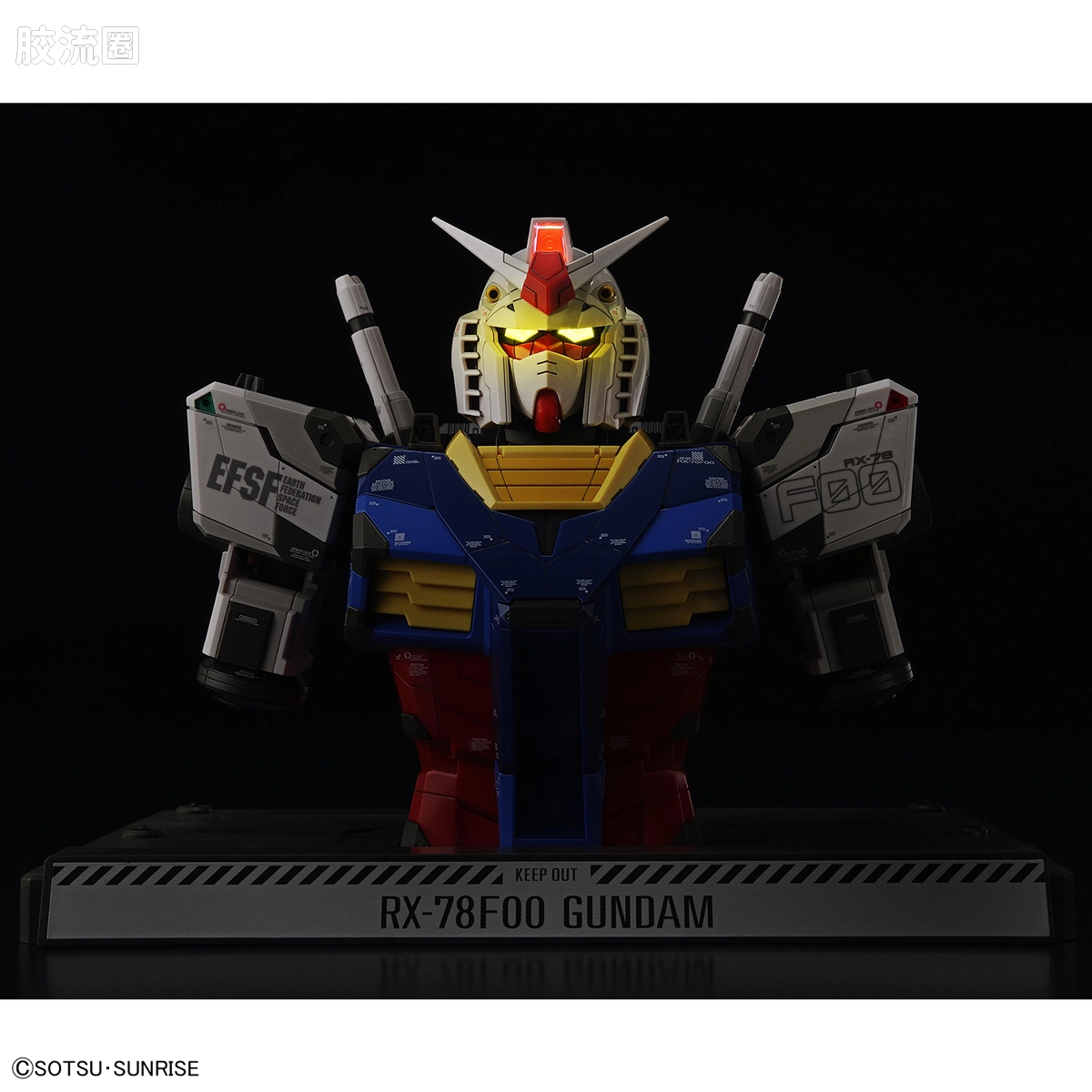 横滨高达工厂系列 1/48 RX-78F00 高达 拼装胸像 - 图片