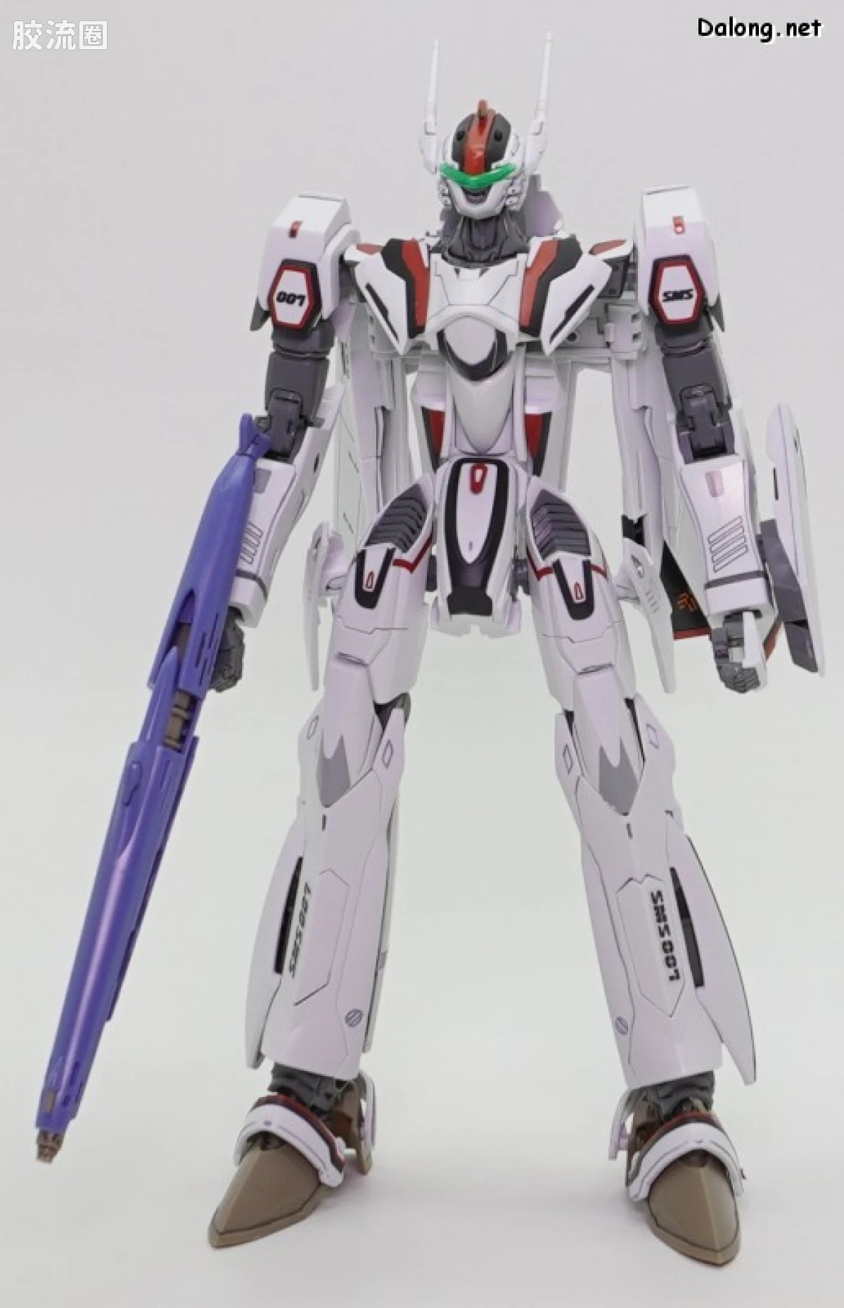 万代超时空要塞系列拼装模型 HG 1/100系列 VF-25F 弥赛亚女武神（早乙女阿尔特机） - 图片