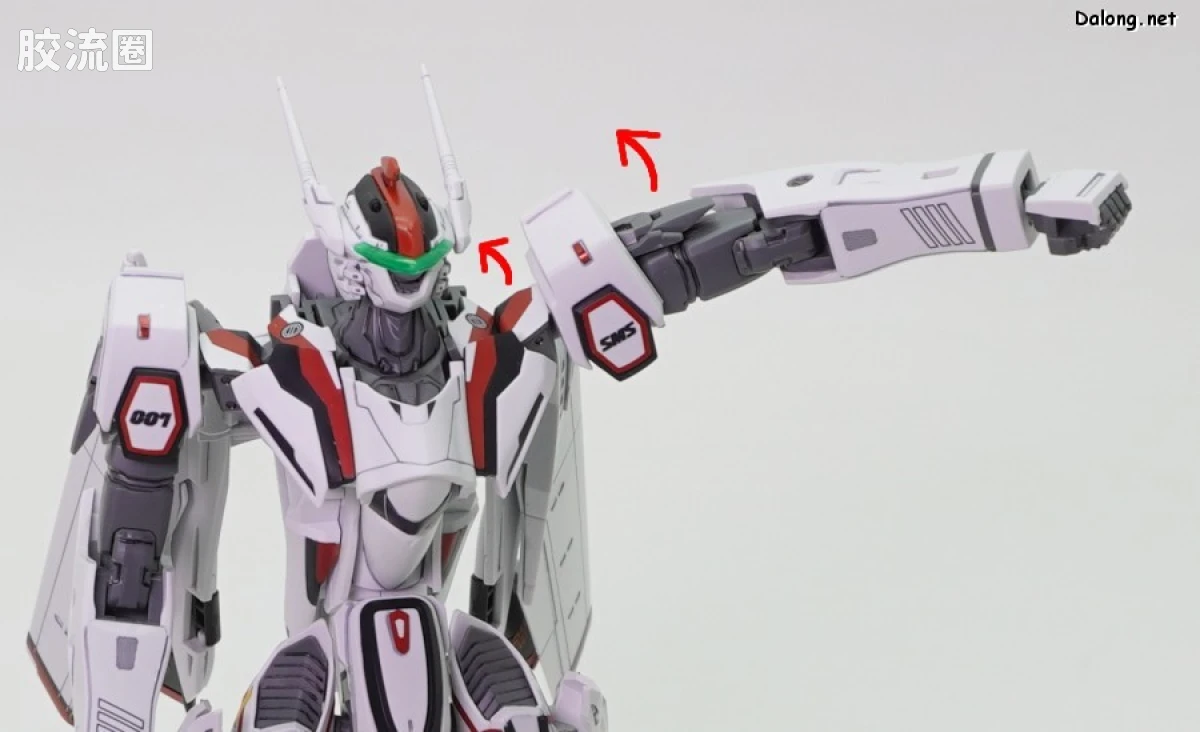 万代超时空要塞系列拼装模型 HG 1/100系列 VF-25F 弥赛亚女武神（早乙女阿尔特机） - 图片