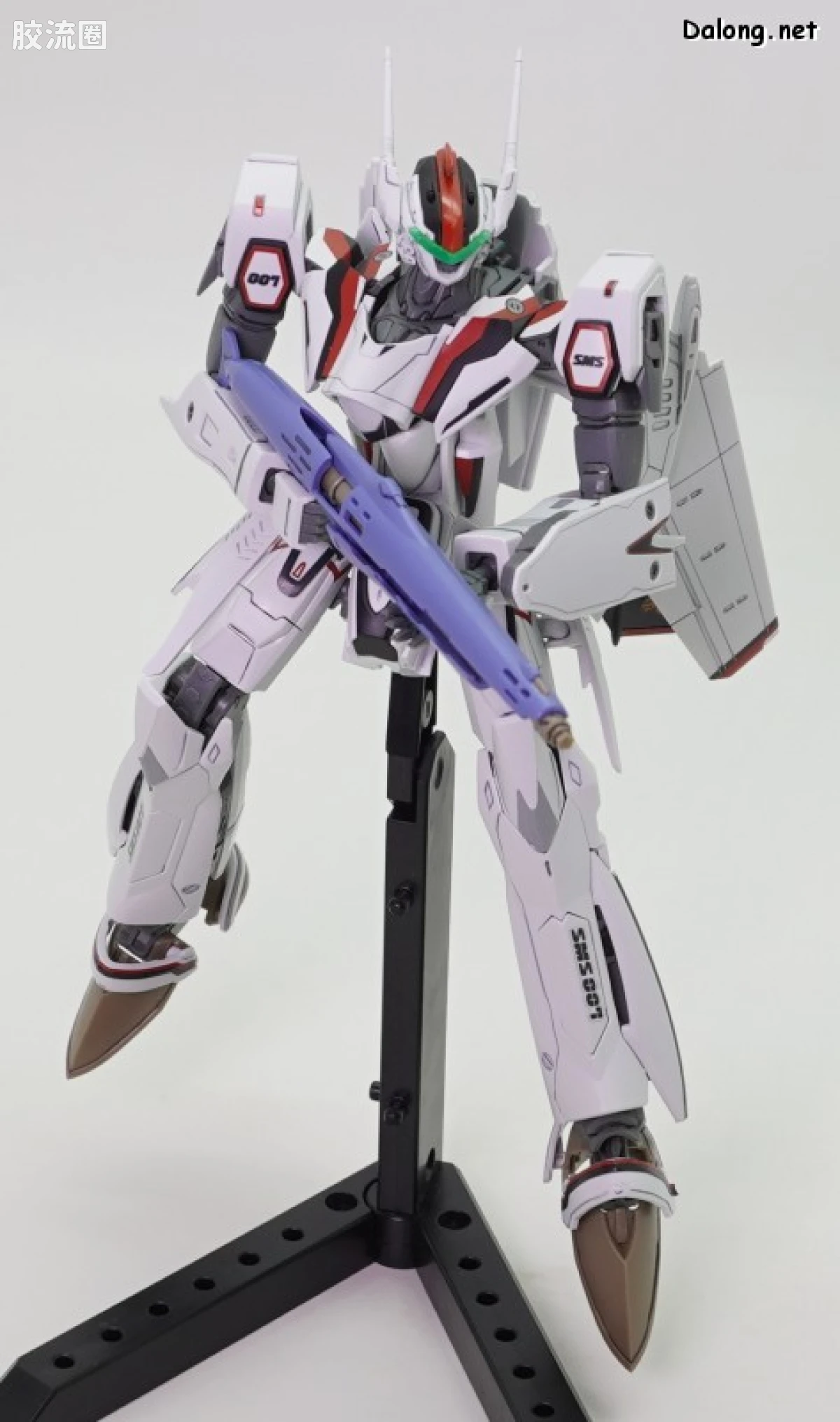 万代超时空要塞系列拼装模型 HG 1/100系列 VF-25F 弥赛亚女武神（早乙女阿尔特机） - 图片