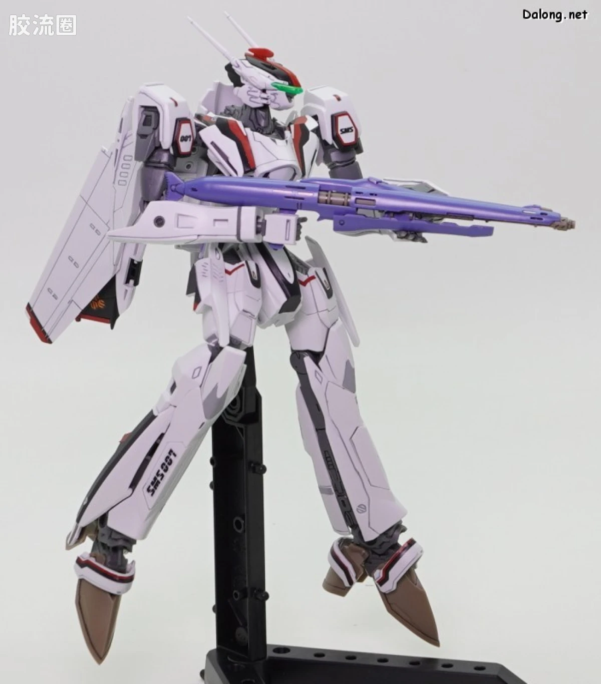 万代超时空要塞系列拼装模型 HG 1/100系列 VF-25F 弥赛亚女武神（早乙女阿尔特机） - 图片