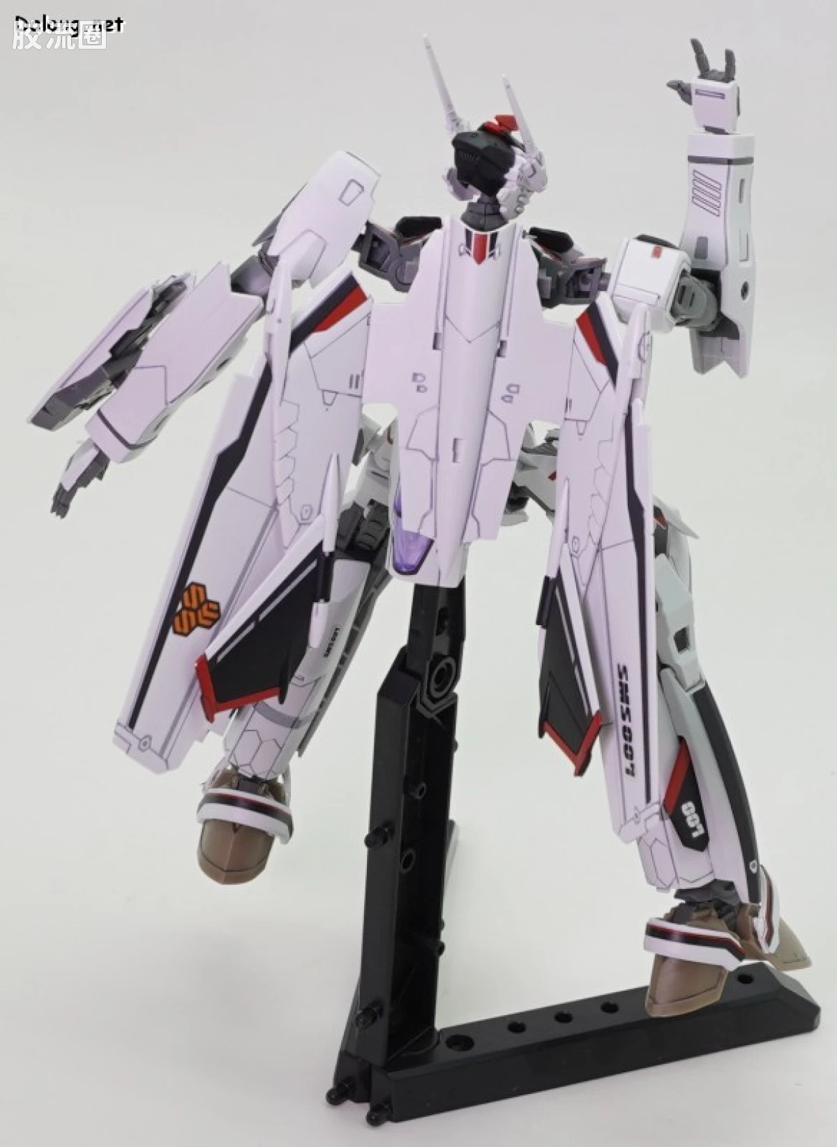 万代超时空要塞系列拼装模型 HG 1/100系列 VF-25F 弥赛亚女武神（早乙女阿尔特机） - 图片