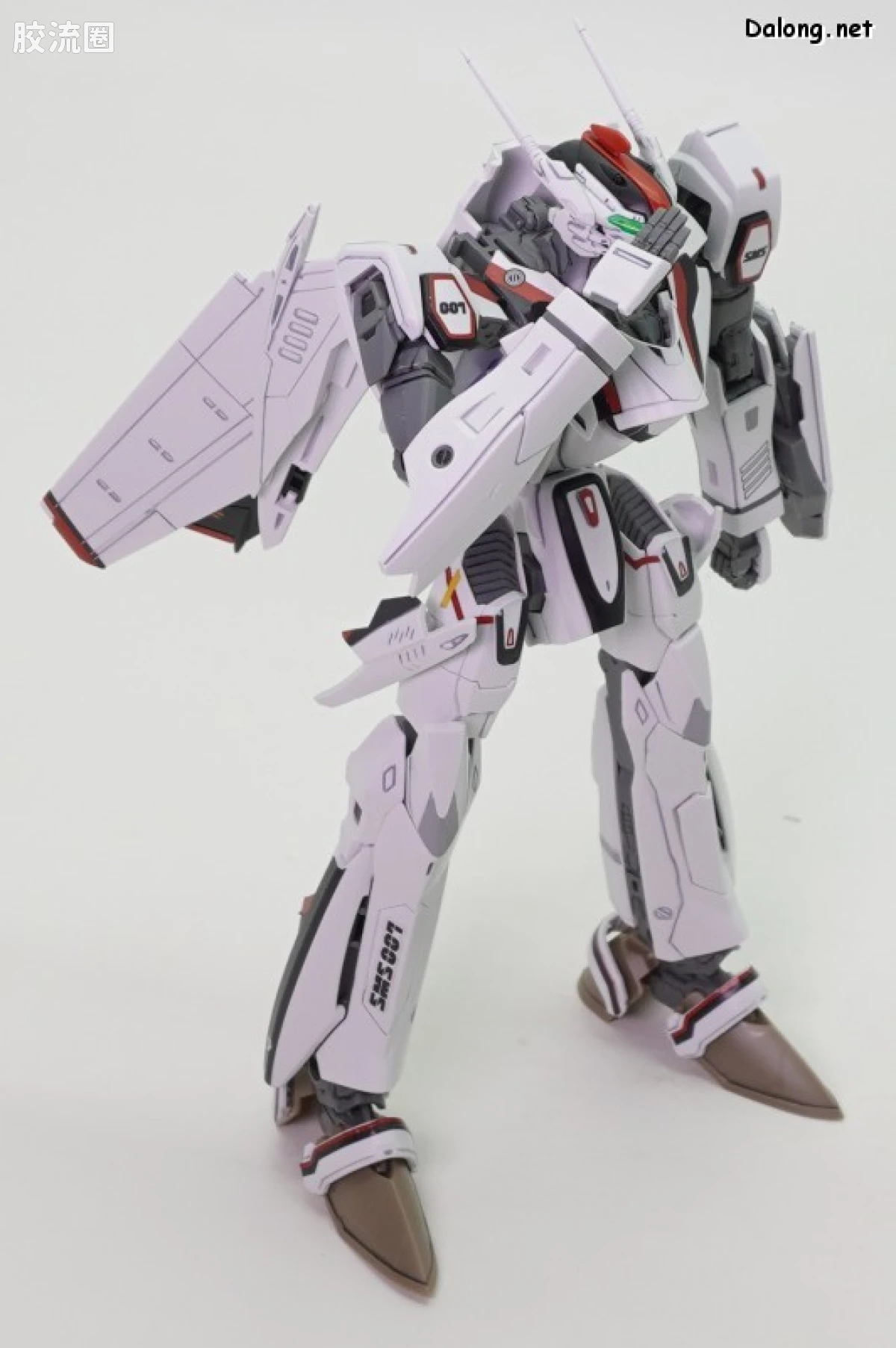 万代超时空要塞系列拼装模型 HG 1/100系列 VF-25F 弥赛亚女武神（早乙女阿尔特机） - 图片