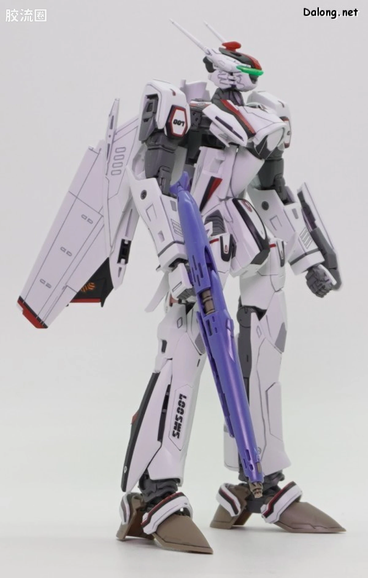 万代超时空要塞系列拼装模型 HG 1/100系列 VF-25F 弥赛亚女武神（早乙女阿尔特机） - 图片