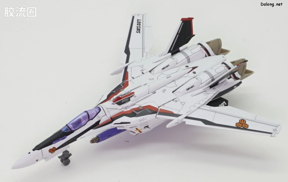 万代超时空要塞系列拼装模型 HG 1/100系列 VF-25F 弥赛亚女武神（早乙女阿尔特机） - 图片