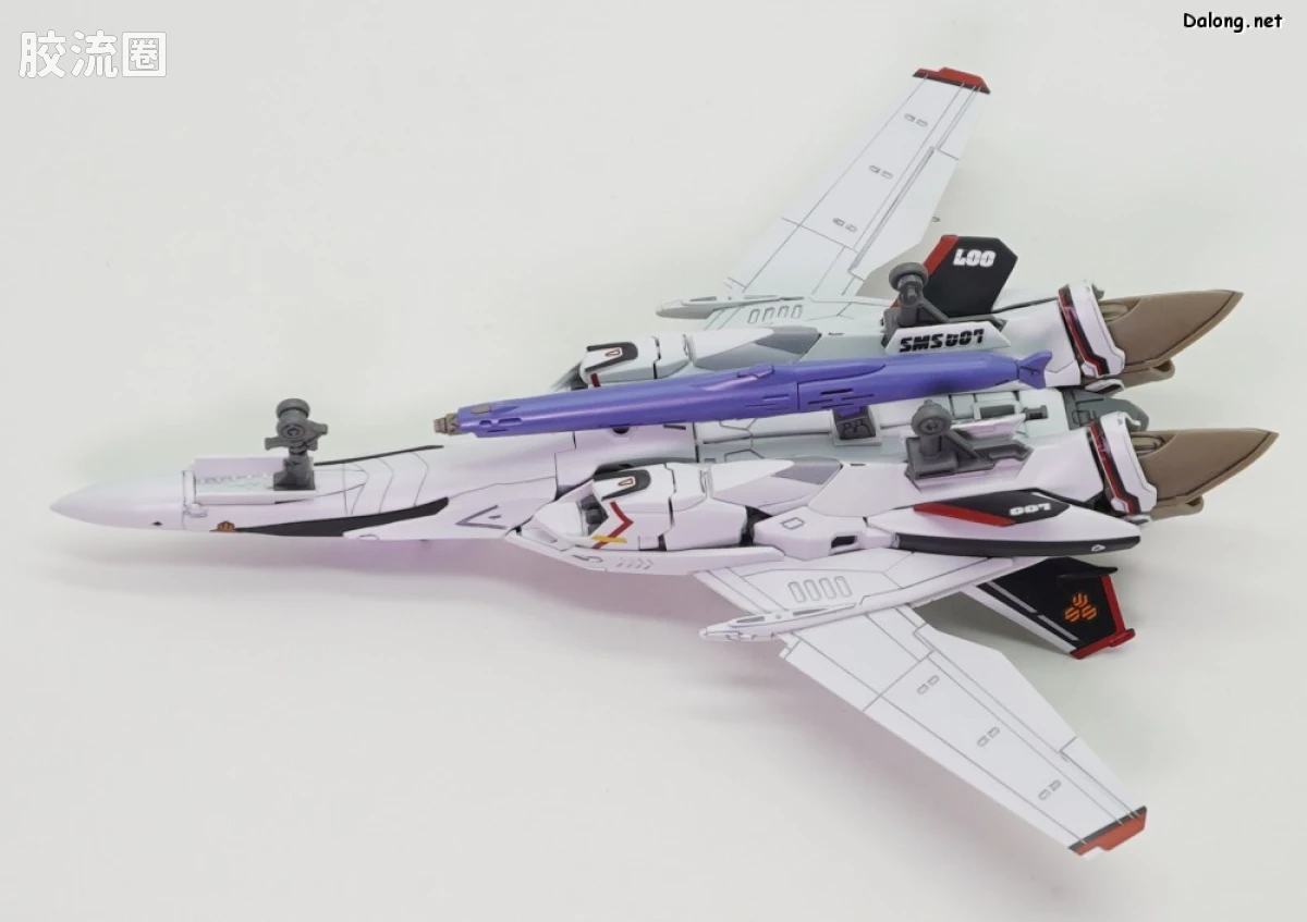 万代超时空要塞系列拼装模型 HG 1/100系列 VF-25F 弥赛亚女武神（早乙女阿尔特机） - 图片