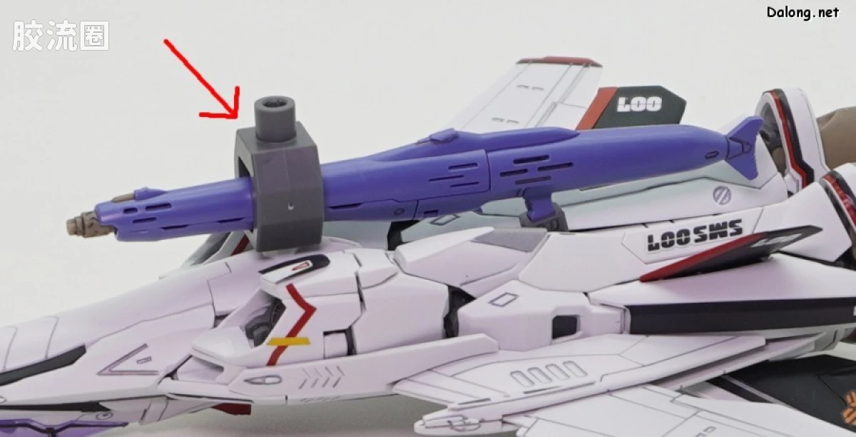 万代超时空要塞系列拼装模型 HG 1/100系列 VF-25F 弥赛亚女武神（早乙女阿尔特机） - 图片