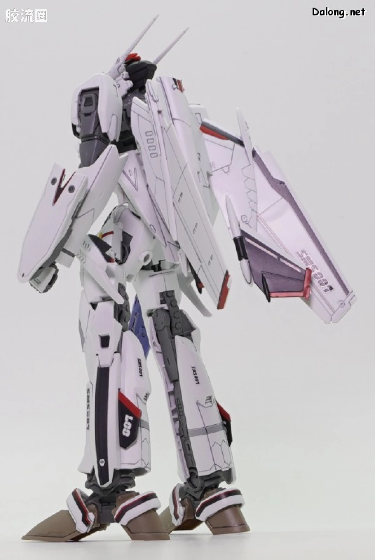 万代超时空要塞系列拼装模型 HG 1/100系列 VF-25F 弥赛亚女武神（早乙女阿尔特机） - 图片