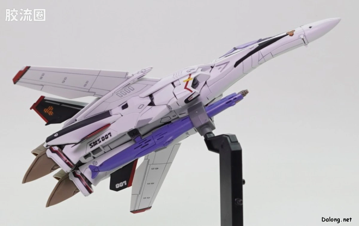 万代超时空要塞系列拼装模型 HG 1/100系列 VF-25F 弥赛亚女武神（早乙女阿尔特机） - 图片