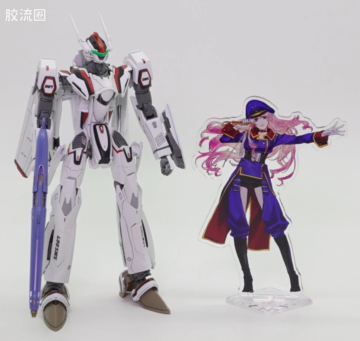 万代超时空要塞系列拼装模型 HG 1/100系列 HG 1/100 VF-25F MESSIAH VALKYRIE ALTO CUSTOM 豪华套装 - 图片