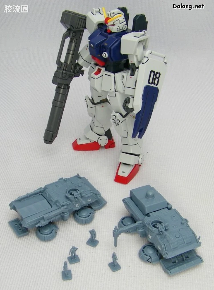 HGUC HG U.C.Hard Graph 陆战型高达&74式气垫卡车套装 - 图片