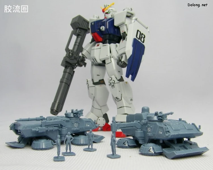 HGUC HG U.C.Hard Graph 陆战型高达&74式气垫卡车套装 - 图片