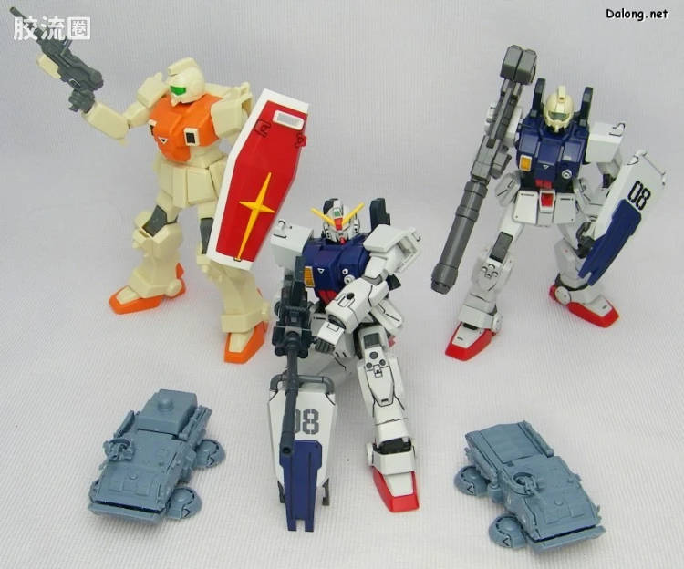 HGUC HG U.C.Hard Graph 陆战型高达&74式气垫卡车套装 - 图片