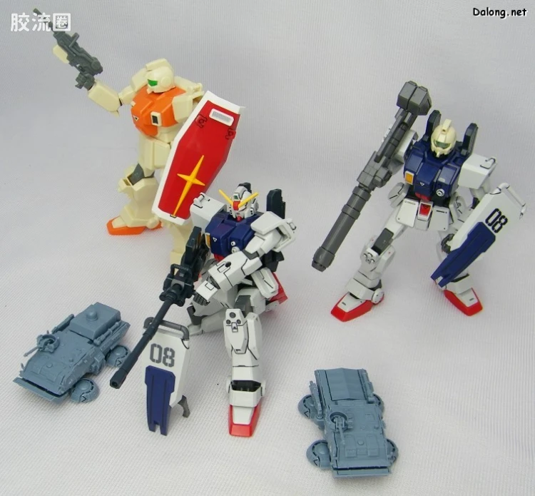 HGUC HG U.C.Hard Graph 陆战型高达&74式气垫卡车套装 - 图片