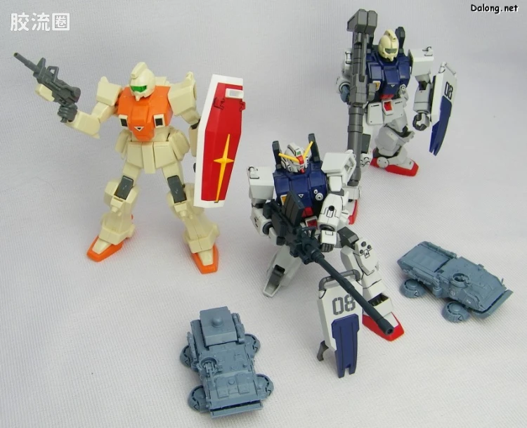 HGUC HG U.C.Hard Graph 陆战型高达&74式气垫卡车套装 - 图片