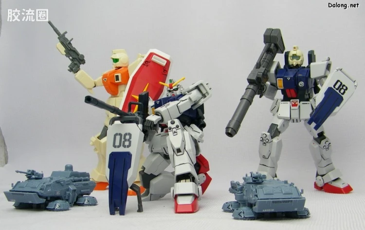 HGUC HG U.C.Hard Graph 陆战型高达&74式气垫卡车套装 - 图片