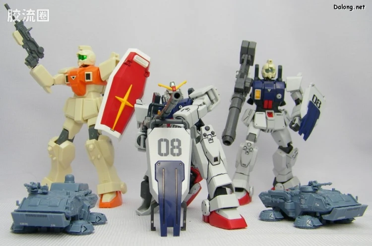 HGUC HG U.C.Hard Graph 陆战型高达&74式气垫卡车套装 - 图片