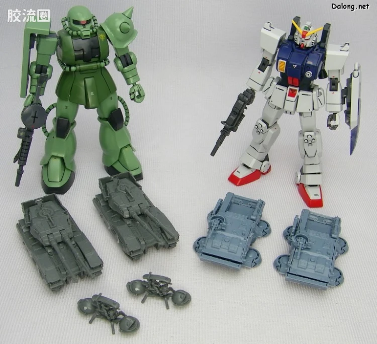 HGUC HG U.C.Hard Graph 陆战型高达&74式气垫卡车套装 - 图片