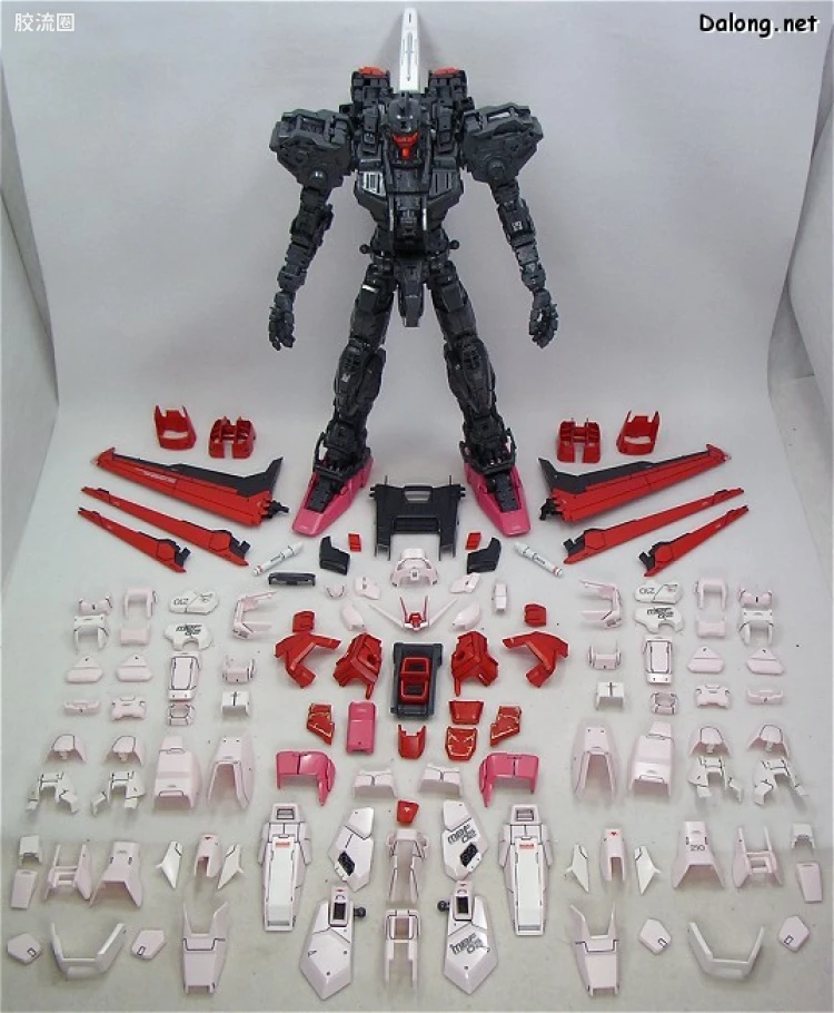 PG 普通版 MBF-02+AQM/E-X01 空装强袭嫣红 + FX-550 空中霸王 - 图片