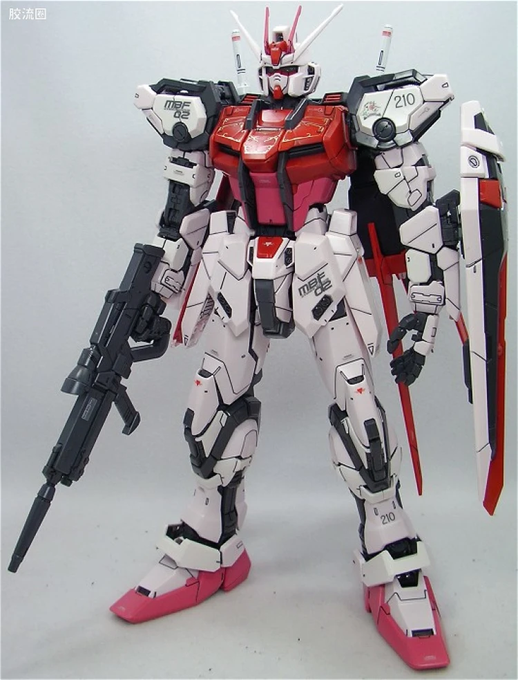 PG 普通版 MBF-02+AQM/E-X01 空装强袭嫣红 + FX-550 空中霸王 - 图片