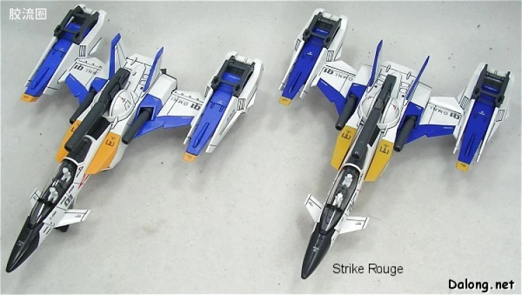 PG 普通版 MBF-02+AQM/E-X01 空装强袭嫣红 + FX-550 空中霸王 - 图片