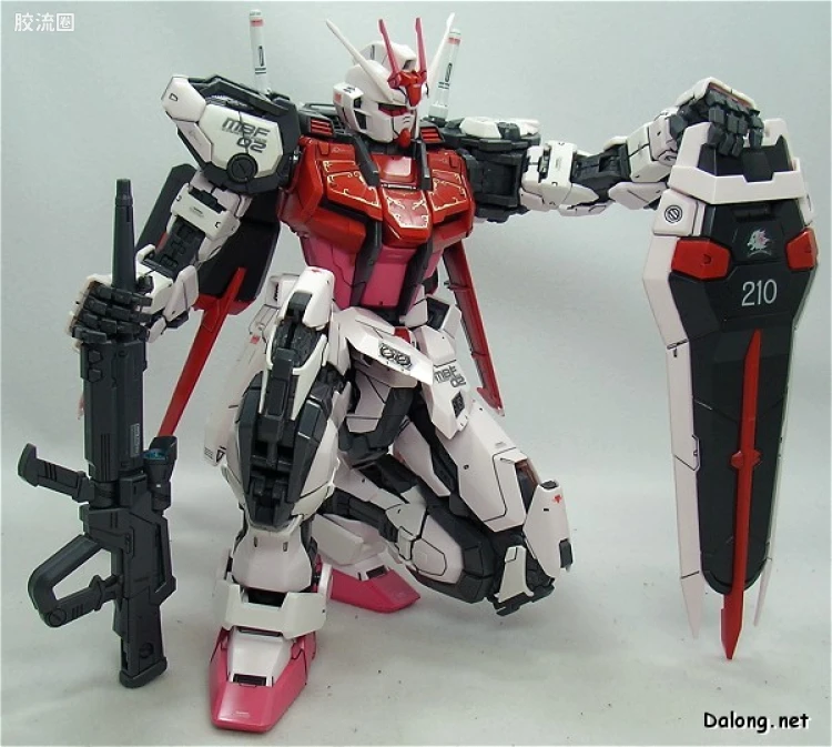 PG 普通版 MBF-02+AQM/E-X01 空装强袭嫣红 + FX-550 空中霸王 - 图片
