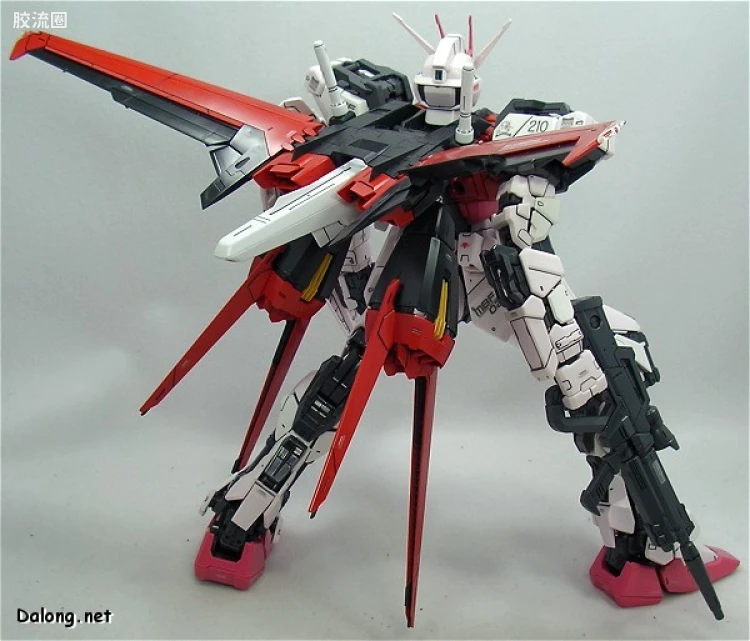 PG 普通版 MBF-02+AQM/E-X01 空装强袭嫣红 + FX-550 空中霸王 - 图片