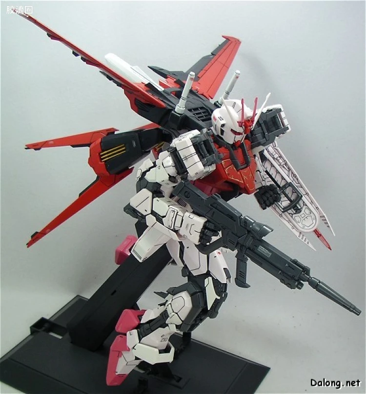 PG 普通版 MBF-02+AQM/E-X01 空装强袭嫣红 + FX-550 空中霸王 - 图片