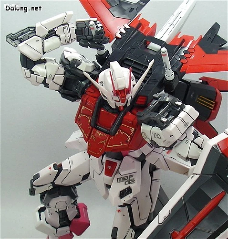 PG 普通版 MBF-02+AQM/E-X01 空装强袭嫣红 + FX-550 空中霸王 - 图片