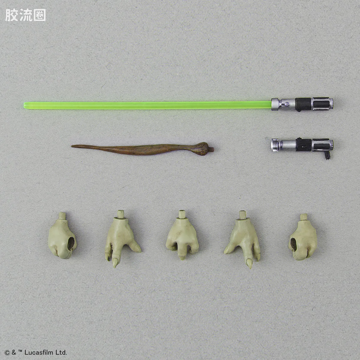 万代 星球大战系列拼装模型 人物系列 1/6 &1/12 尤达大师 - 图片