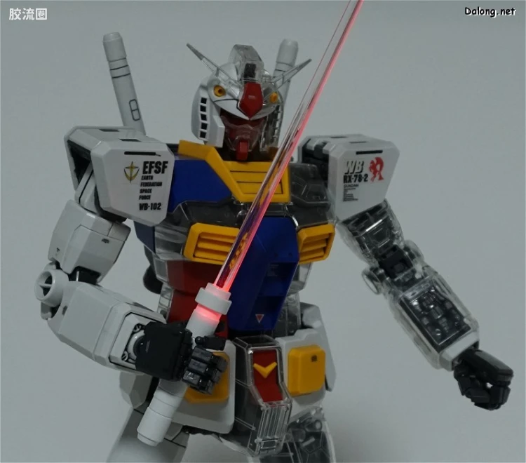 PG 定制部件 RX-78-2 高达改造套装#1 透明身体&光剑 - 图片