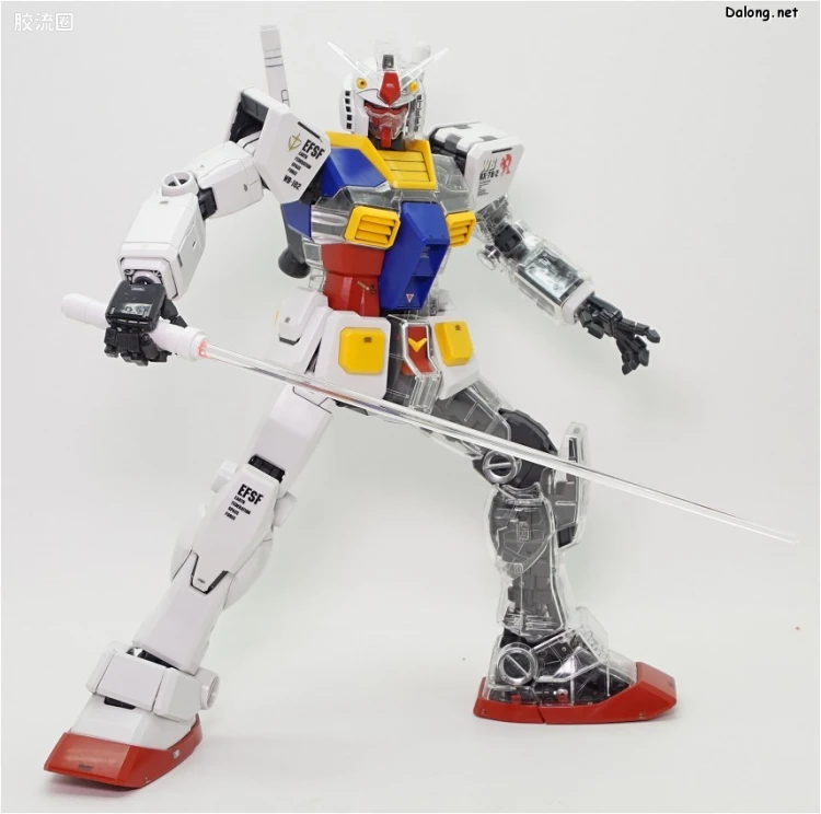 PG 定制部件 RX-78-2 高达改造套装#1 透明身体&光剑 - 图片