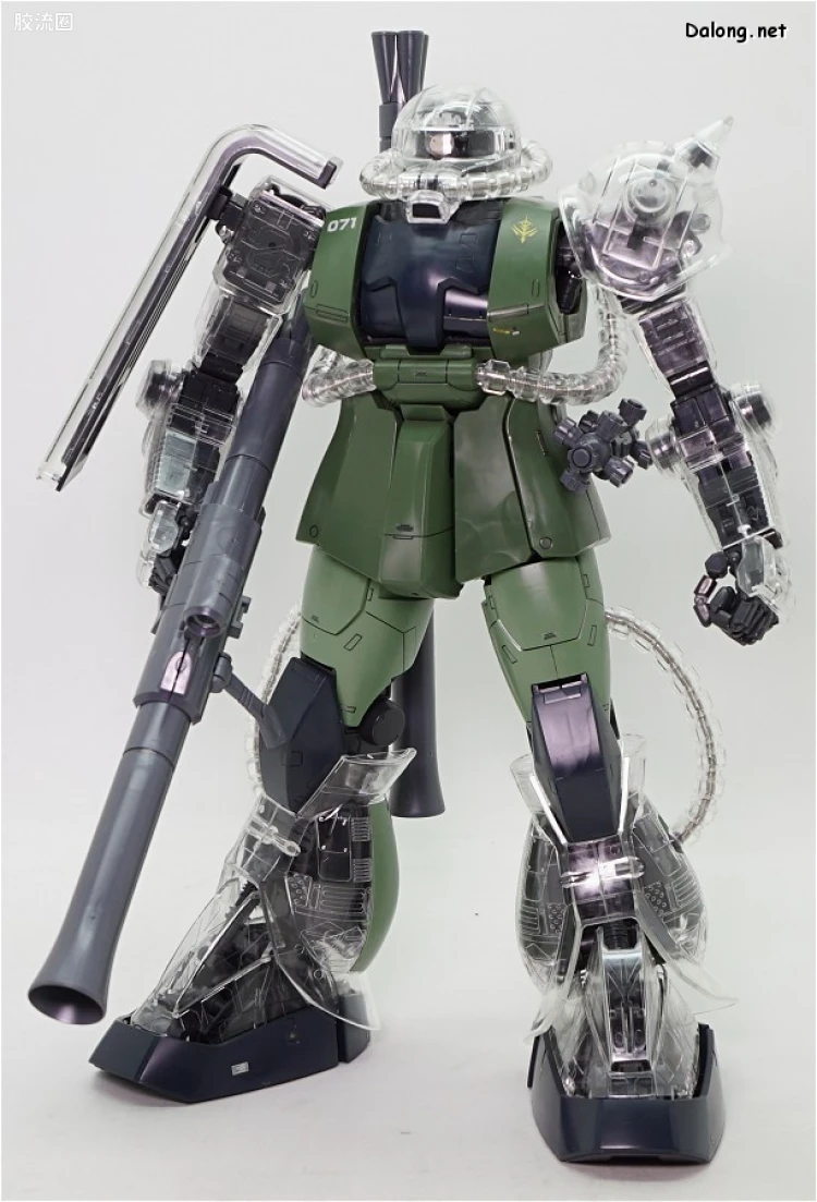 PG 定制部件 MS-06 扎古Ⅱ改造套装#1 透明身体&武器 - 图片