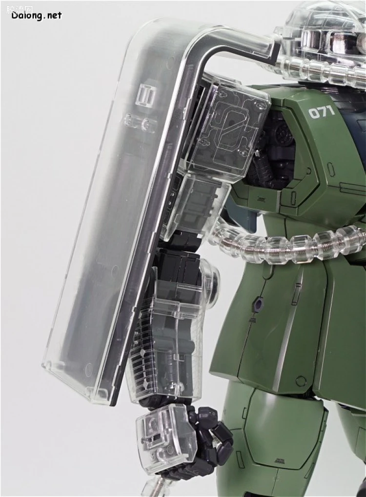 PG 定制部件 MS-06 扎古Ⅱ改造套装#1 透明身体&武器 - 图片