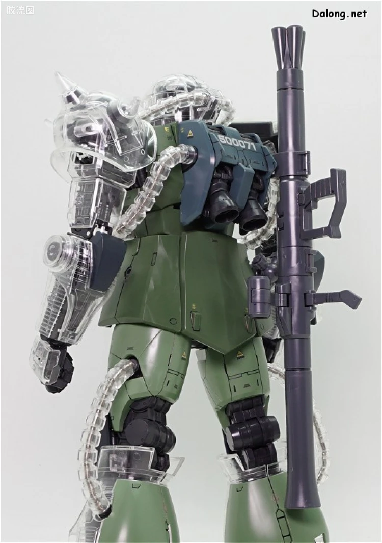 PG 定制部件 MS-06 扎古Ⅱ改造套装#1 透明身体&武器 - 图片