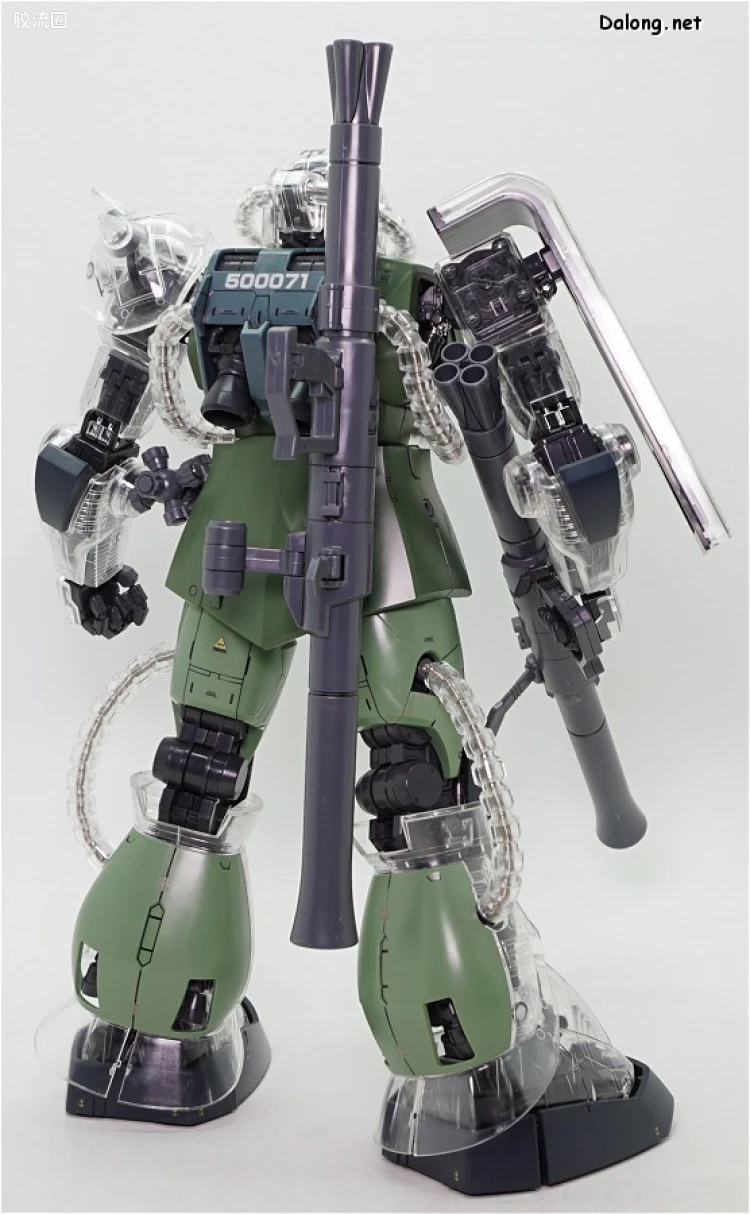 PG 定制部件 MS-06 扎古Ⅱ改造套装#1 透明身体&武器 - 图片